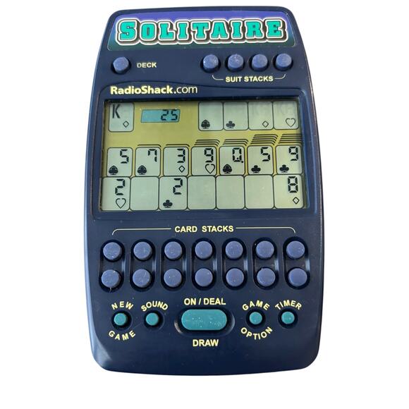 Vintage Radio Shack Solitaire Handheld Game Electronic Travel Tested Works - Picture 2 of 7